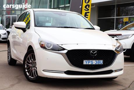 White 2021 Mazda 2 Hatchback G15 Gt