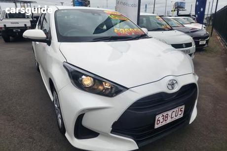 White 2021 Toyota Yaris Hatchback Ascent Sport