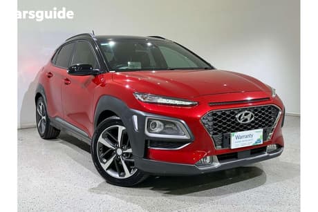 Red 2017 Hyundai Kona Wagon Highlander