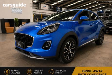 Blue 2020 Ford Puma Hatchback