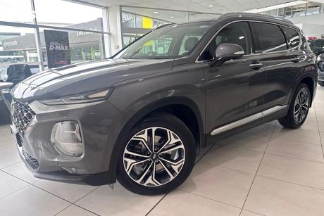 Silver 2019 Hyundai Santa FE Wagon Highlander Crdi Blk-Bge (Awd)