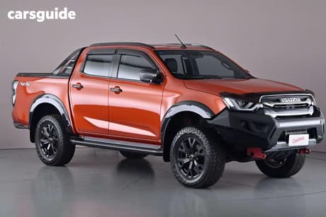 Orange 2023 Isuzu D-MAX Crew Cab Utility X-Terrain (4X4)