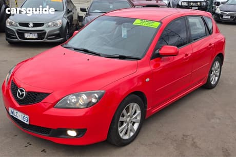 Red 2008 Mazda 3 Hatchback Maxx Sport