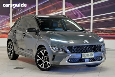 Grey 2022 Hyundai Kona Wagon Highlander Srf (Fwd)