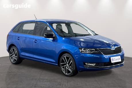 Blue 2018 Skoda Rapid Spaceback Wagon 92 Tsi