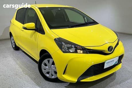 Yellow 2017 Toyota Vitz Hatch F