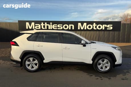 White 2021 Toyota RAV4 Wagon Gx (Awd) Hybrid