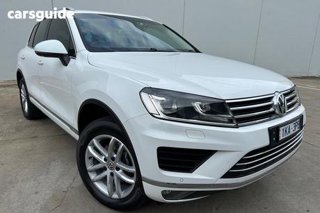 White 2017 Volkswagen Touareg Wagon 150 Tdi Element