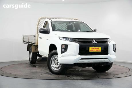 White 2019 Mitsubishi Triton Cab Chassis Glx