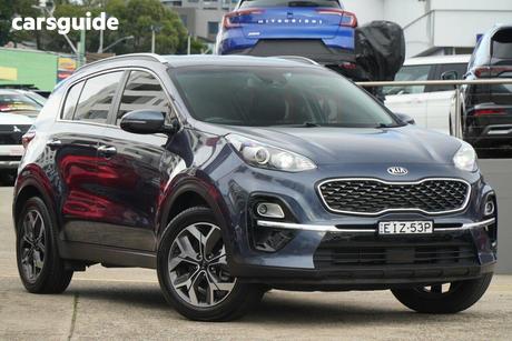Blue 2020 Kia Sportage Wagon Sx+ (Fwd)