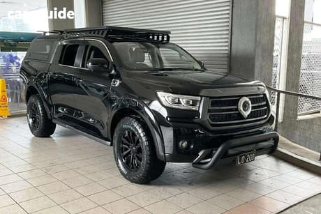 Black 2025 GWM Cannon Dual Cab Utility Ultra (4X4)