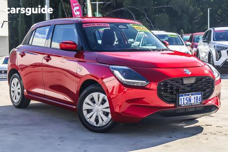 Red 2025 Suzuki Swift Hatchback Hybrid
