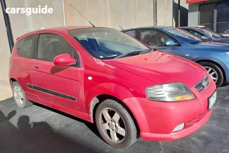 Red 2007 Holden Barina Hatch