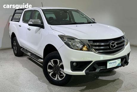 White 2018 Mazda BT-50 Dual Cab Utility Gt (4X4)