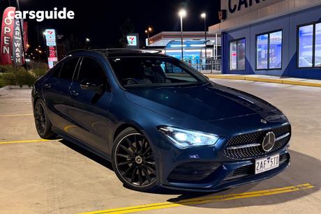 Blue 2020 Mercedes-Benz CLA250 Coupe 4Matic