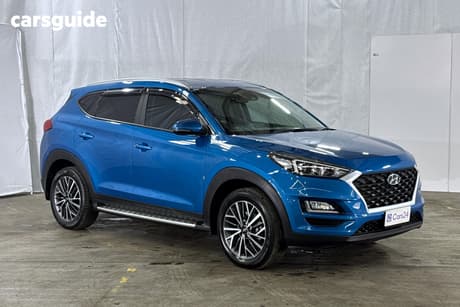 Blue 2020 Hyundai Tucson Wagon Active X (2Wd) Black Int