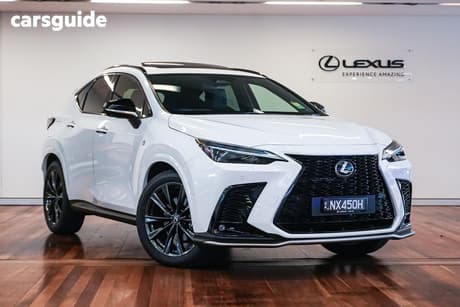 White 2025 Lexus NX450H+ Wagon F Sport + Ep2 Phev Awd