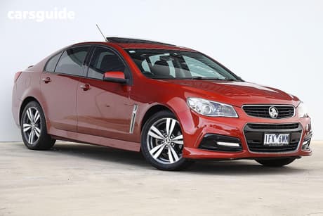 Red 2015 Holden Commodore Sedan Sv6