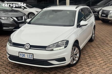 White 2019 Volkswagen Golf Wagon 110 Tsi Trendline