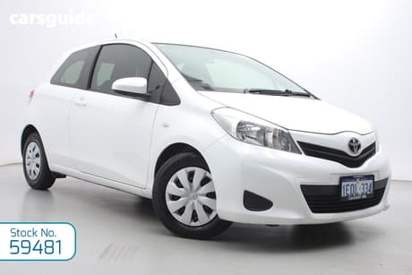 White 2014 Toyota Yaris Hatchback Yr