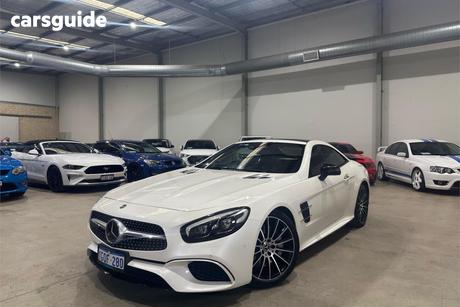 White 2017 Mercedes-Benz SL400 Convertible 400