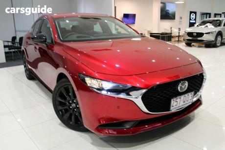 Red 2026 Mazda Mazda3 Hatchback G25 Evolve Sp Vision