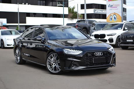 Black 2021 Audi A4 Sedan 45 Tfsi Quattro S Line Mhev