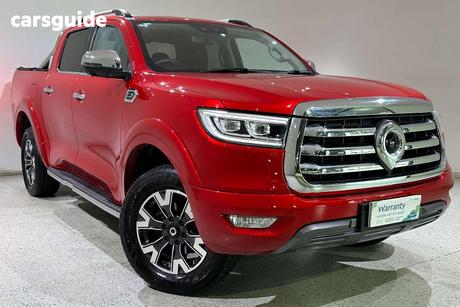 Red 2022 GWM UTE Dual Cab Utility Cannon-L (4X4)