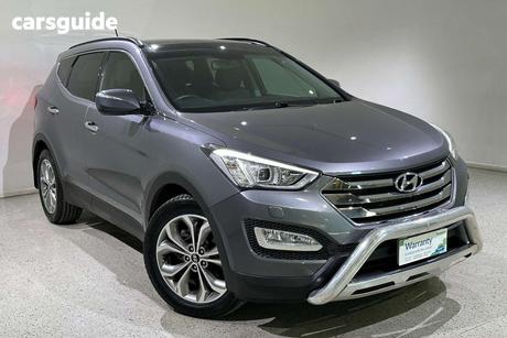 Grey 2013 Hyundai Santa FE Wagon Highlander Crdi (4X4)