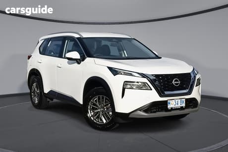 White 2024 Nissan X-Trail Wagon St (4Wd) 7 Seat