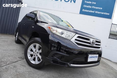 Black 2012 Toyota Kluger Wagon Kx-R (4X4) 5 Seat