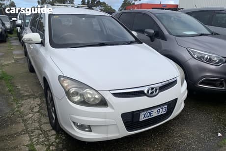 White 2010 Hyundai I30 Wagon Cw Sportswagon 2.0