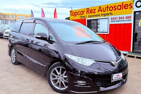 Black 2006 Toyota Estima Wagon AERAS
