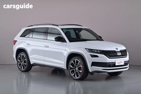 White 2020 Skoda Kodiaq Wagon 176 Tdi Rs (4X4)