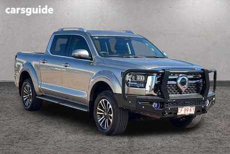 Silver 2024 GWM Cannon Alpha Dual Cab Utility Ultra Hybrid (4X4)