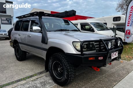 Silver 2002 Toyota Landcruiser Wagon Gxl (4X4)