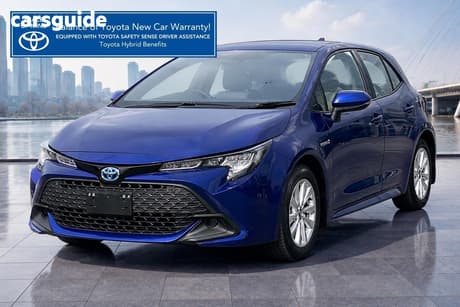 Blue 2024 Toyota Corolla Hatchback Ascent Sport Hybrid