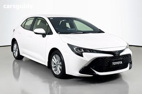 White 2024 Toyota Corolla Hatchback Ascent Sport
