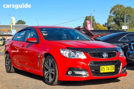 Red 2015 Holden Commodore Sedan Sv6 Storm