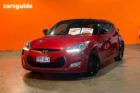 Red 2017 Hyundai Veloster Coupe