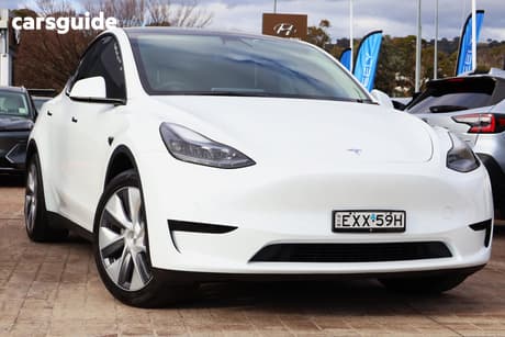 White 2022 Tesla Model Y Wagon Rear-Wheel Drive