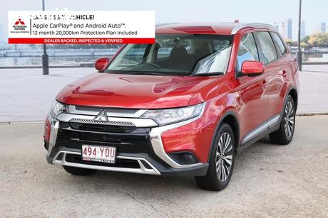 Red 2018 Mitsubishi Outlander Wagon Es 7 Seat (2Wd)