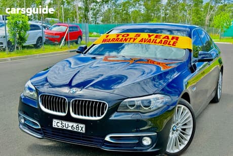 Black 2014 BMW 520I Sedan Luxury Line