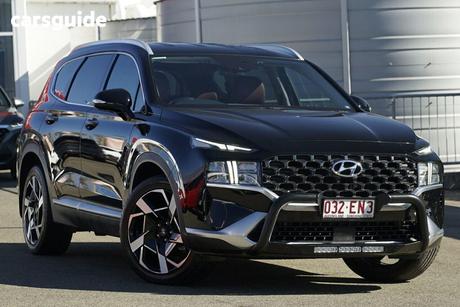 Black 2021 Hyundai Santa FE Wagon Elite Crdi (Awd)
