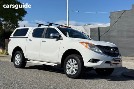 White 2012 Mazda BT-50 Ute Tray GT