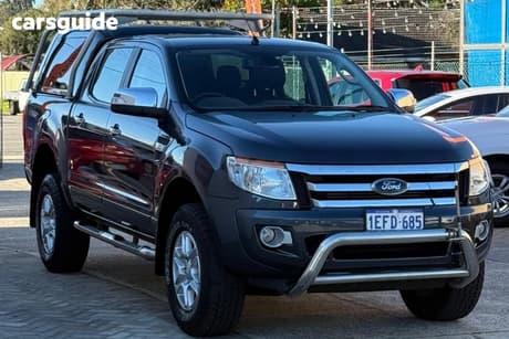 Grey 2013 Ford Ranger Dual Cab Utility Xlt 3.2 (4X4)