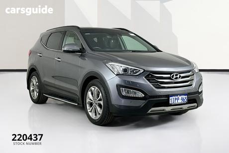 Silver 2015 Hyundai Santa FE Wagon Highlander Crdi (4X4)