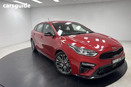 Red 2020 Kia Cerato Hatchback Gt Safety Pack