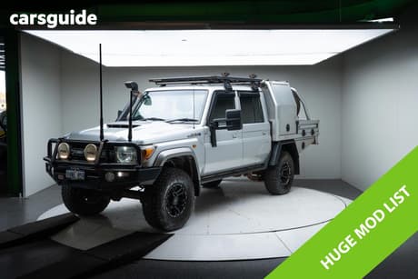 Silver 2020 Toyota Landcruiser Double Cab Chassis Gxl