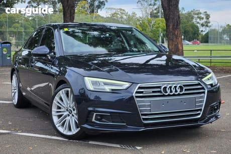 Blue 2016 Audi A4 Sedan 2.0 Tdi Quattro S Tronic Sport
